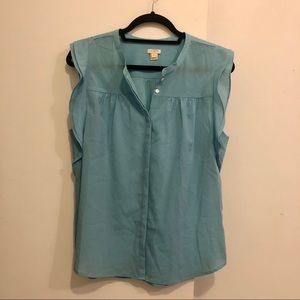BRAND NEW J. Crew Blouse with Ruffle Sleeve